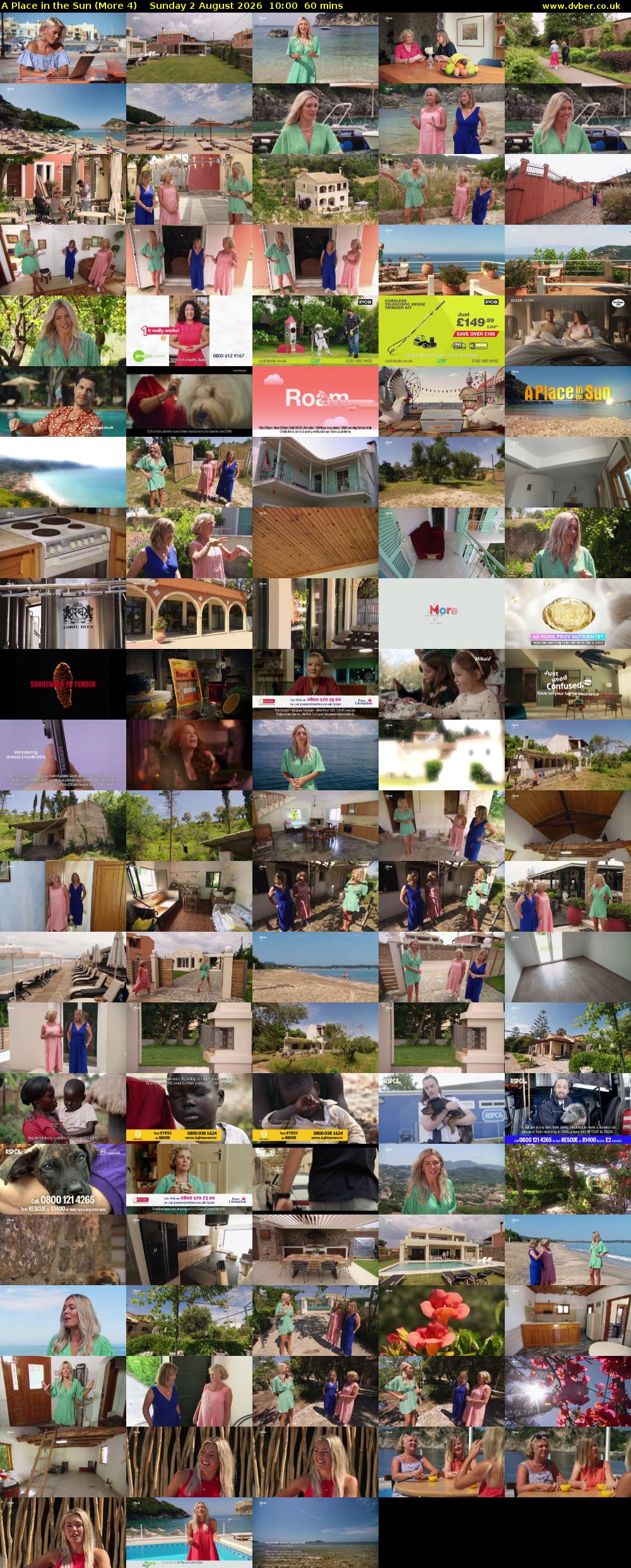 A Place in the Sun (More 4) Sunday 2 August 2026 10:00 - 11:00