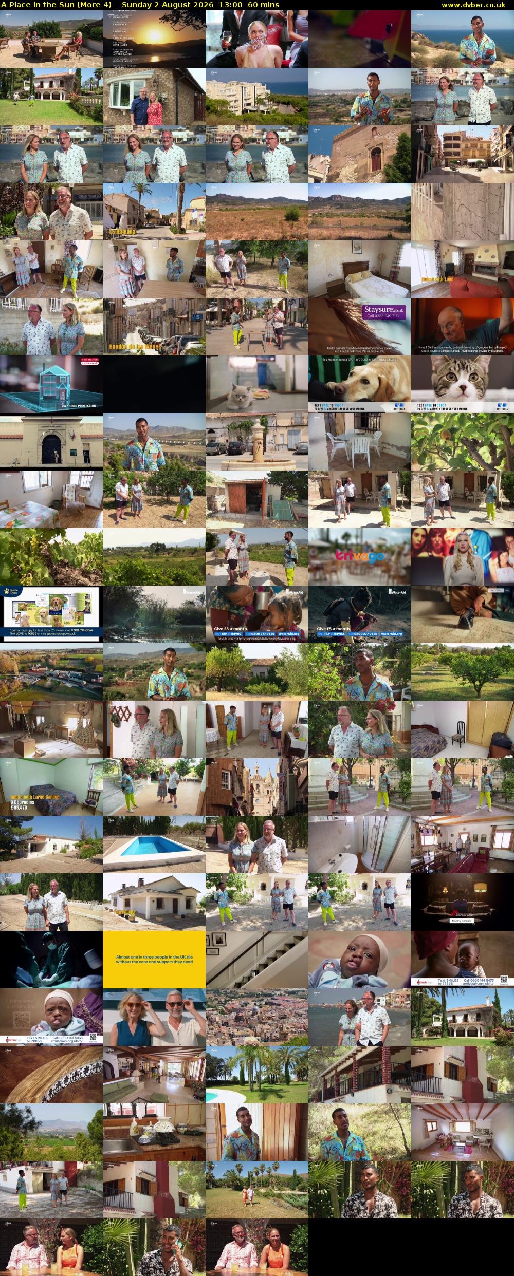 A Place in the Sun (More 4) Sunday 2 August 2026 13:00 - 14:00