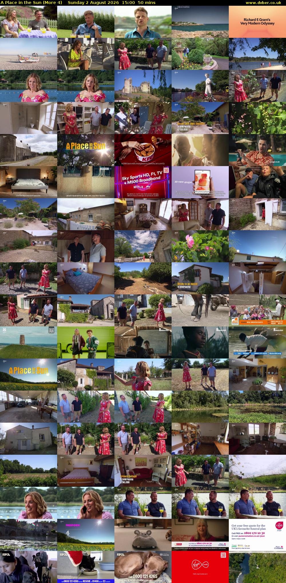 A Place in the Sun (More 4) Sunday 2 August 2026 15:00 - 15:50