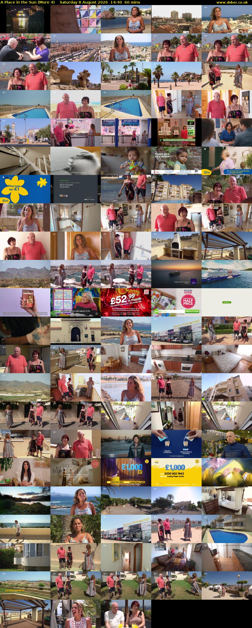 A Place in the Sun (More 4) Saturday 8 August 2026 14:40 - 15:40