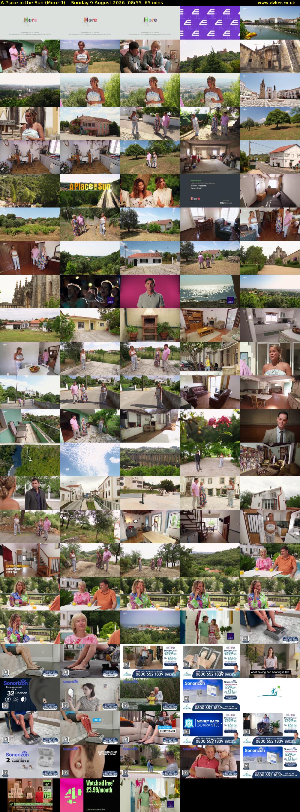 A Place in the Sun (More 4) Sunday 9 August 2026 08:55 - 10:00