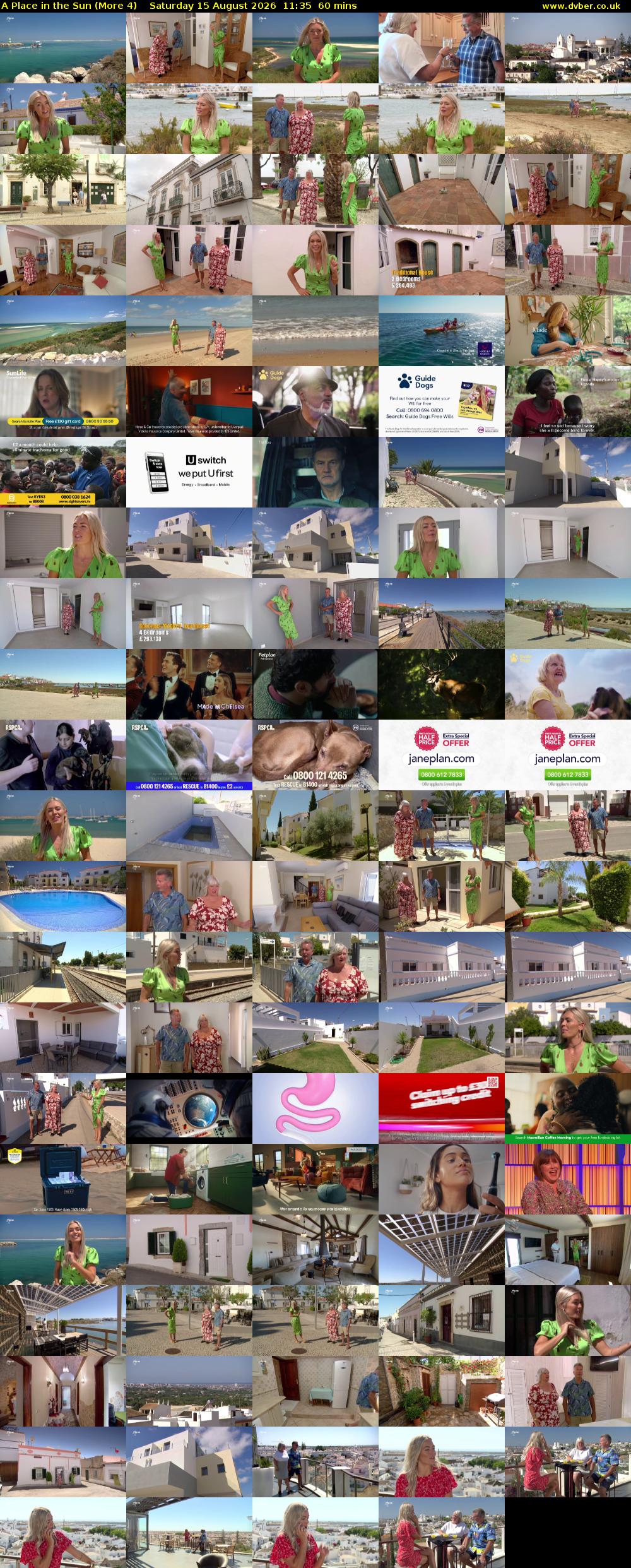 A Place in the Sun (More 4) Saturday 15 August 2026 11:35 - 12:35
