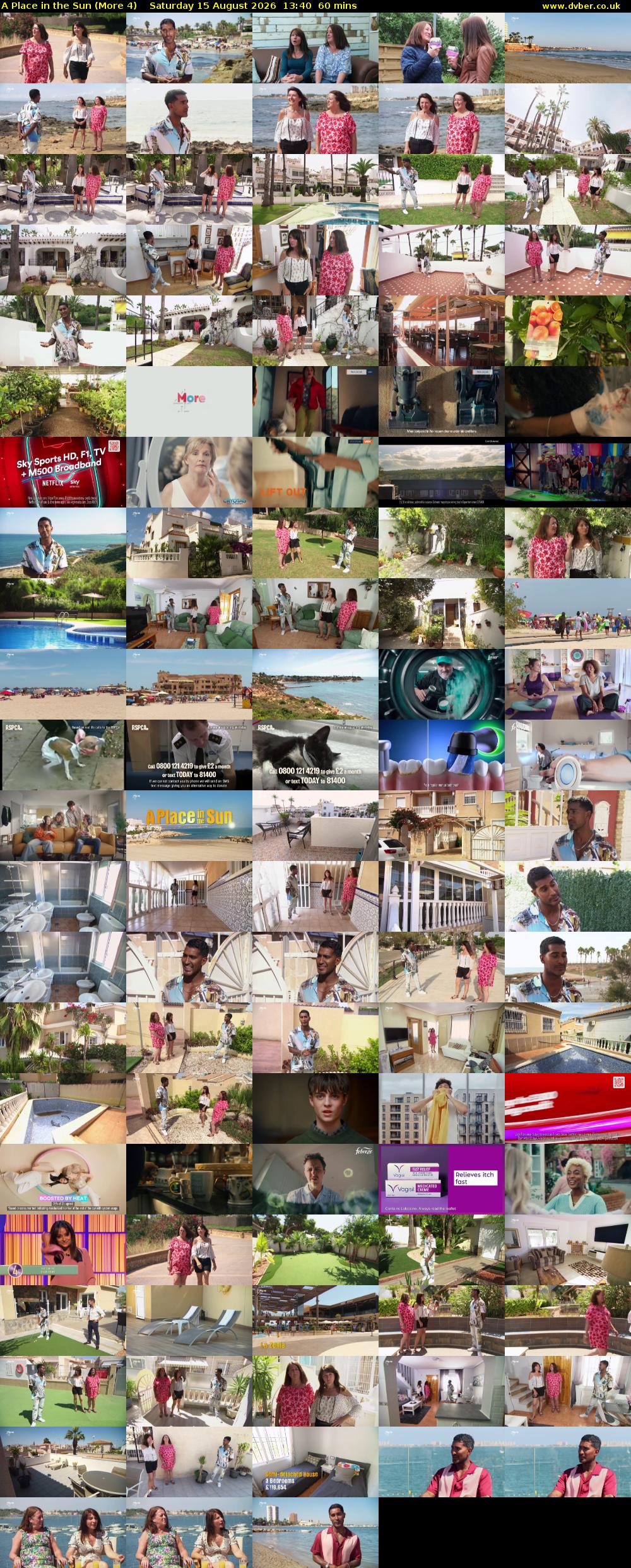 A Place in the Sun (More 4) Saturday 15 August 2026 13:40 - 14:40