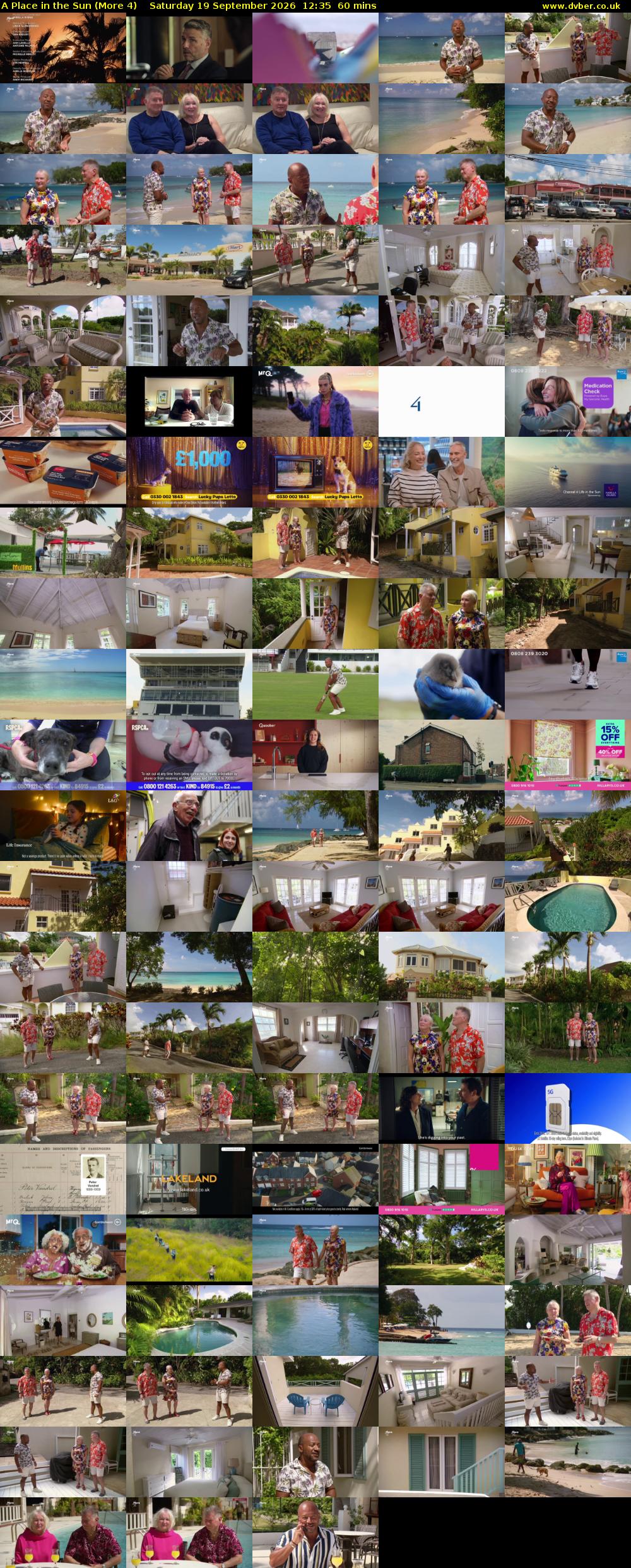 A Place in the Sun (More 4) Saturday 19 September 2026 12:35 - 13:35