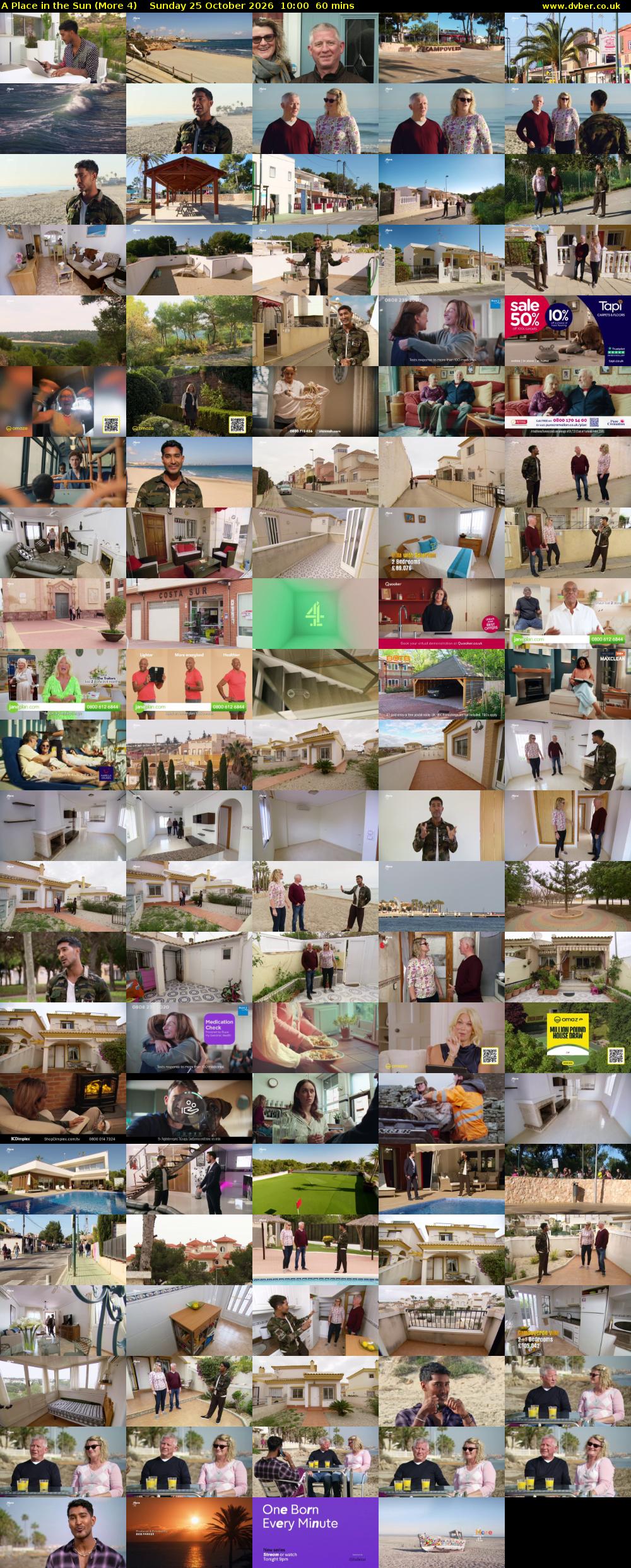 A Place in the Sun (More 4) Sunday 25 October 2026 10:00 - 11:00