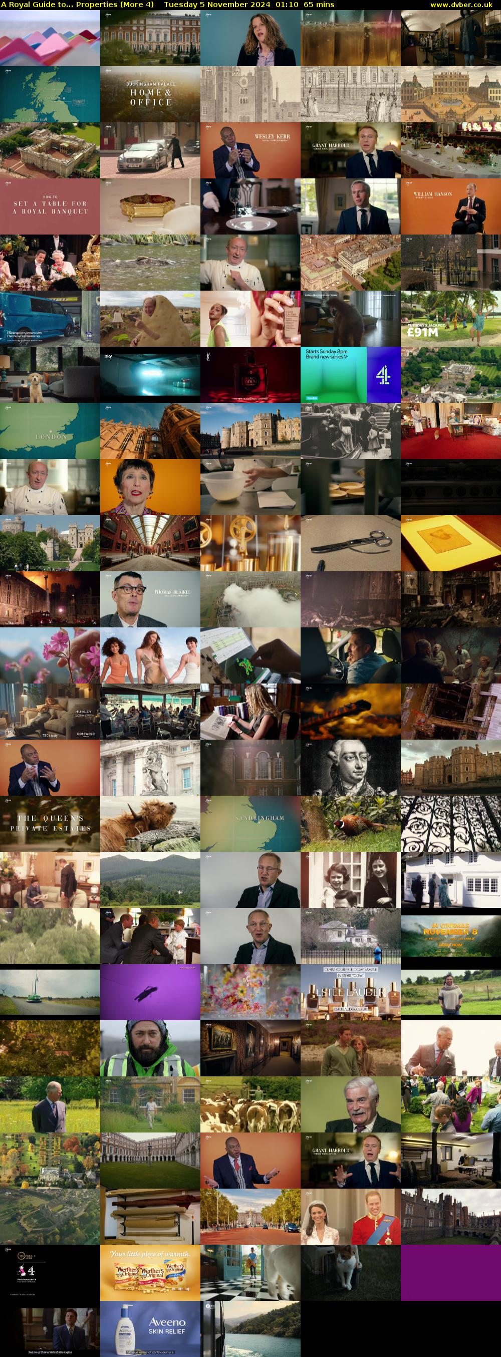 A Royal Guide to... Properties (More 4) Tuesday 5 November 2024 01:10 - 02:15