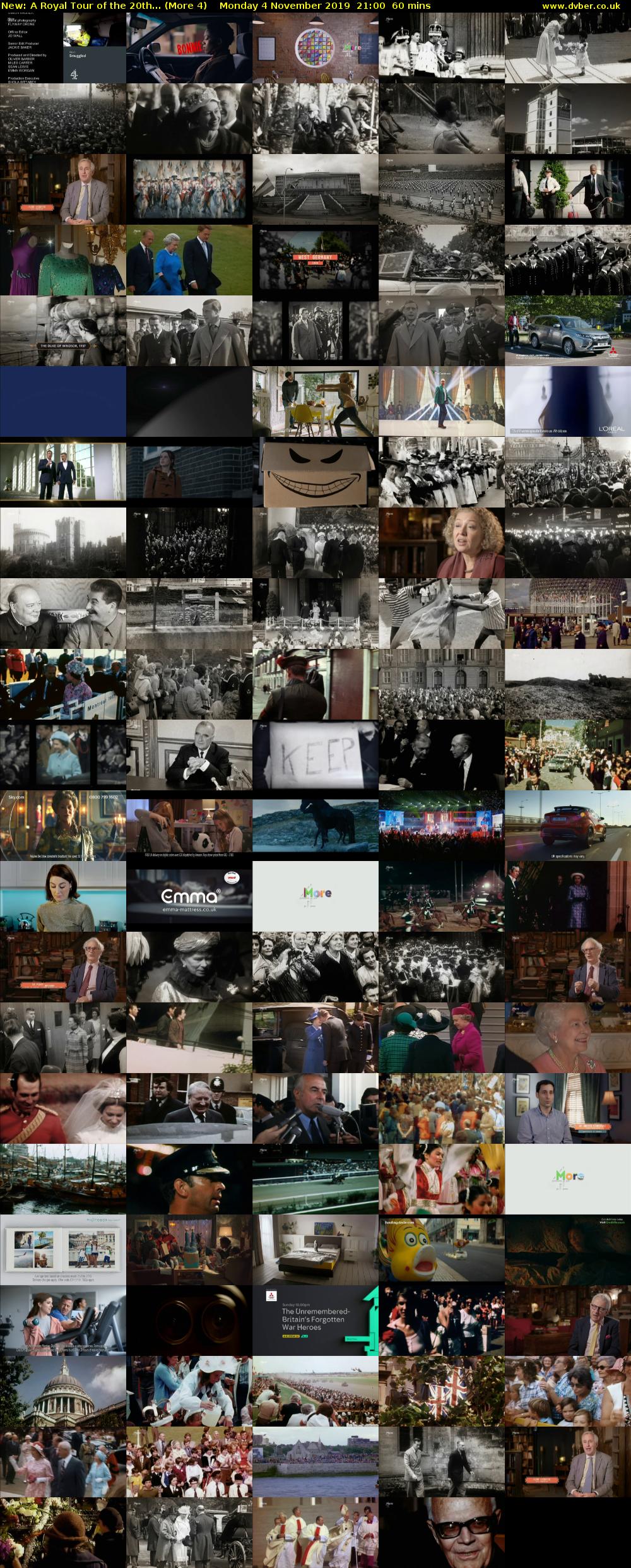 A Royal Tour of the 20th... (More 4) Monday 4 November 2019 21:00 - 22:00