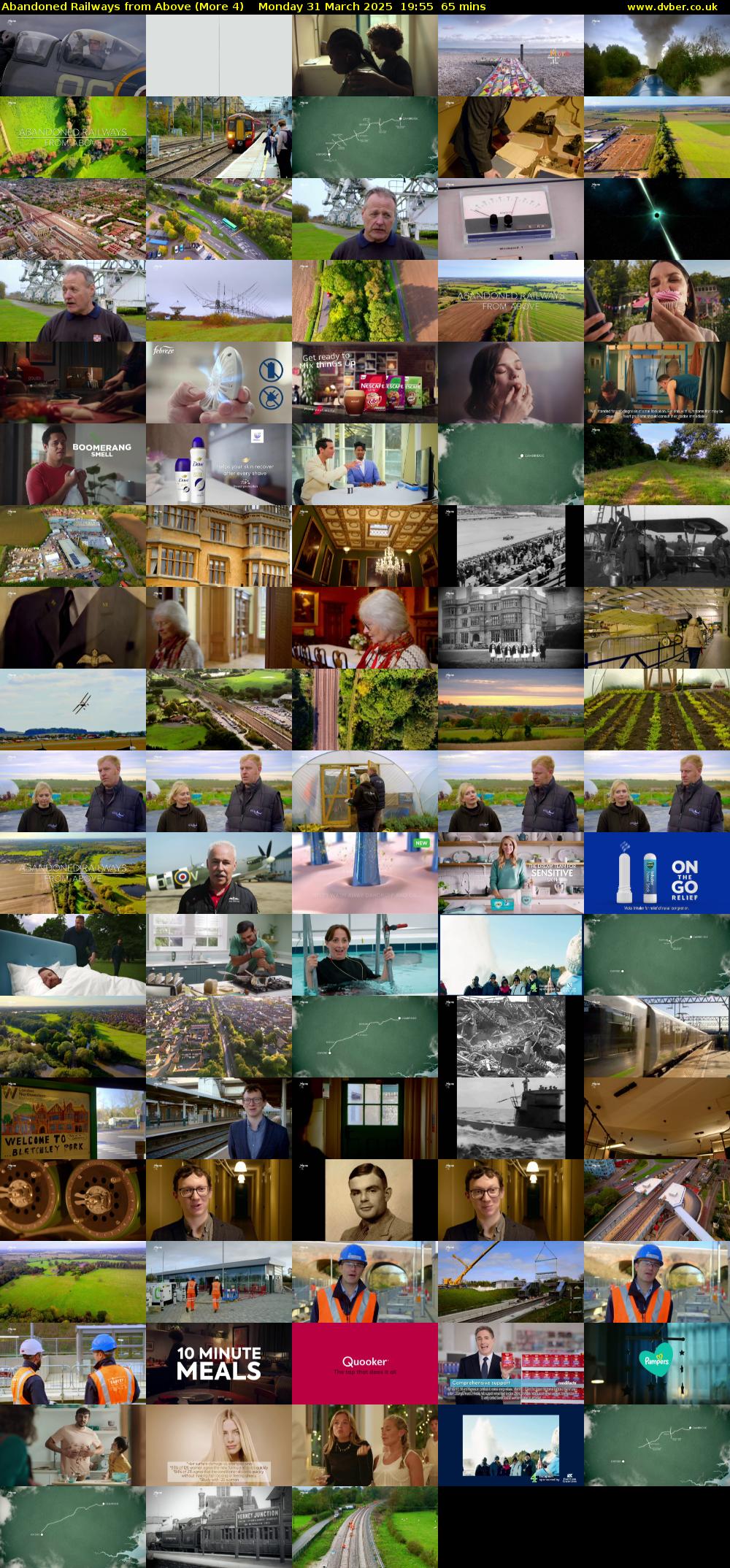 Abandoned Railways from Above (More 4) Monday 31 March 2025 19:55 - 21:00