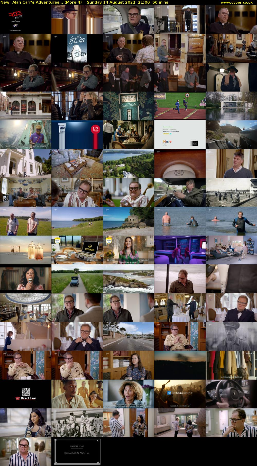 Alan Carr's Adventures... (More 4) Sunday 14 August 2022 21:00 - 22:00