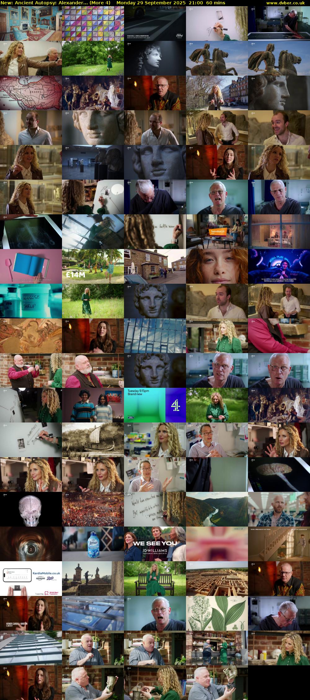 Ancient Autopsy: Alexander... (More 4) Monday 29 September 2025 21:00 - 22:00