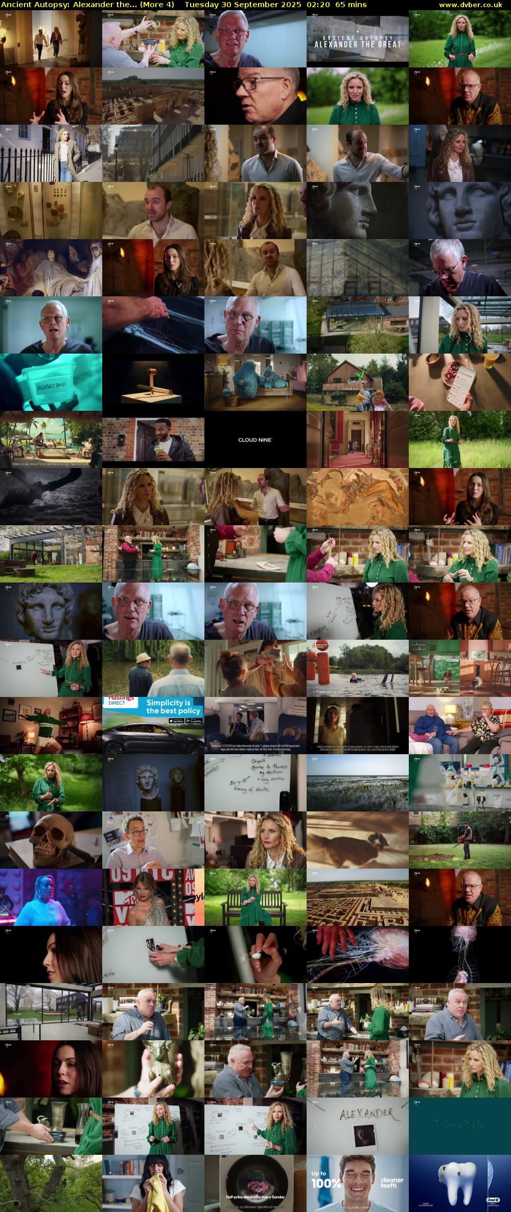 Ancient Autopsy: Alexander the... (More 4) Tuesday 30 September 2025 02:20 - 03:25