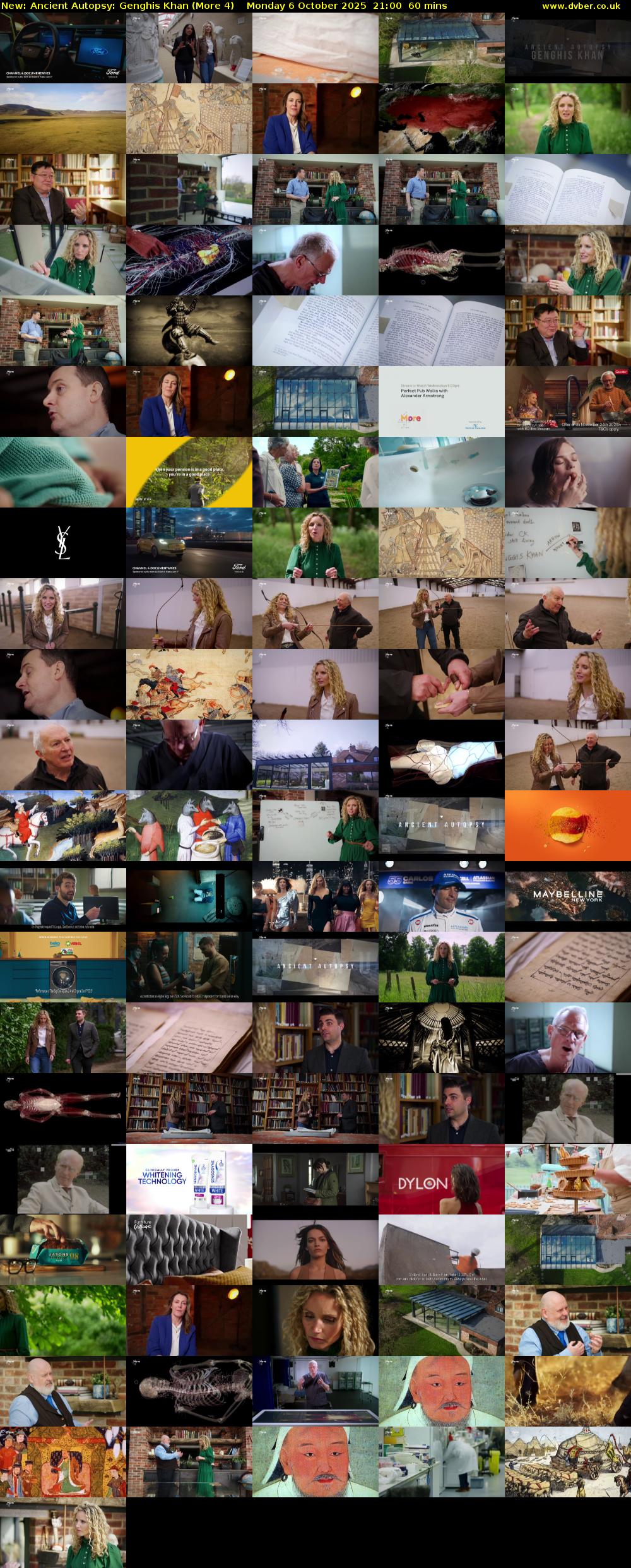 Ancient Autopsy: Genghis Khan (More 4) Monday 6 October 2025 21:00 - 22:00