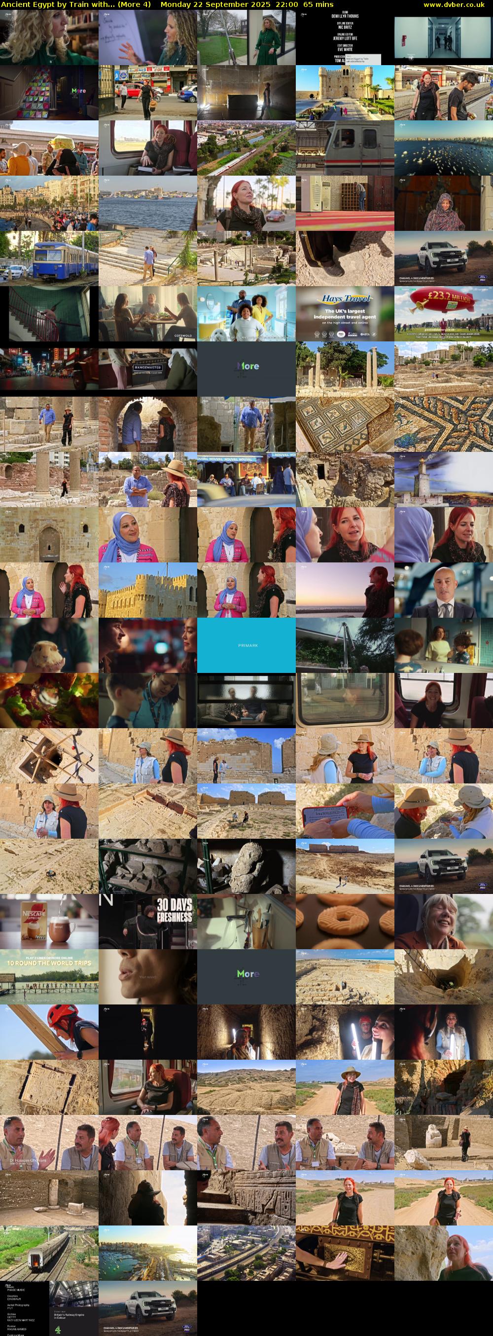 Ancient Egypt by Train with... (More 4) Monday 22 September 2025 22:00 - 23:05