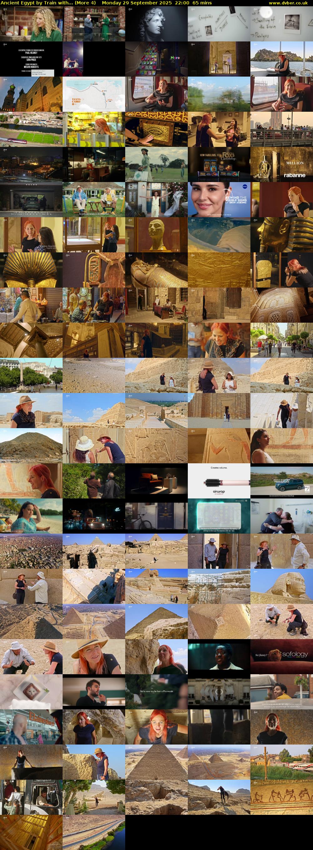 Ancient Egypt by Train with... (More 4) Monday 29 September 2025 22:00 - 23:05