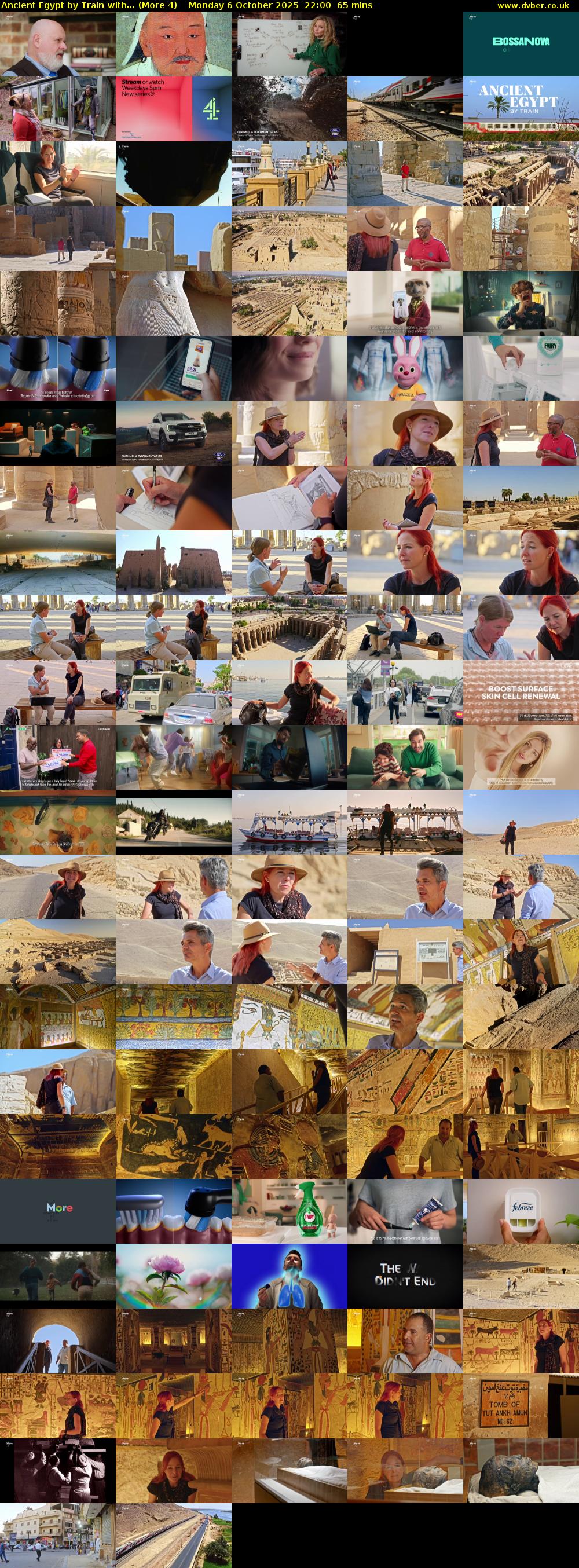 Ancient Egypt by Train with... (More 4) Monday 6 October 2025 22:00 - 23:05