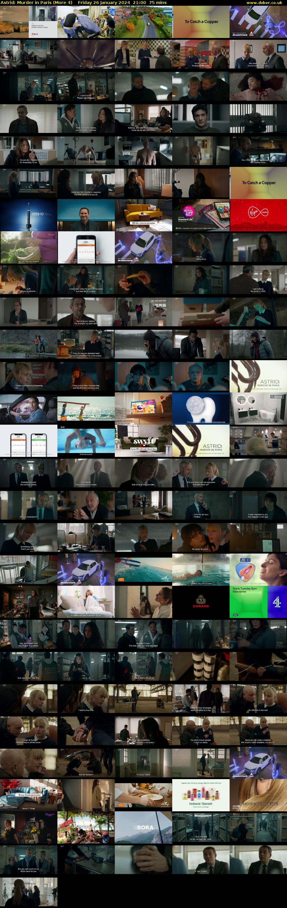 Astrid: Murder in Paris (More 4) Friday 26 January 2024 21:00 - 22:15