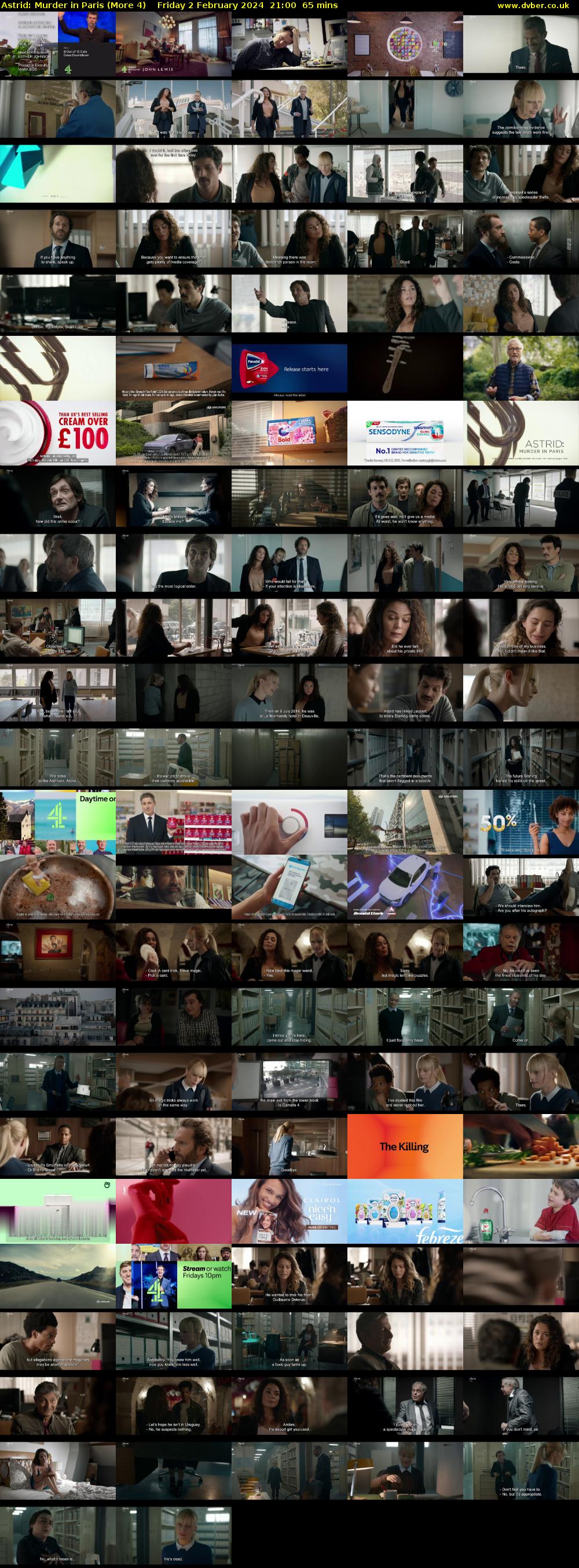 Astrid: Murder in Paris (More 4) Friday 2 February 2024 21:00 - 22:05