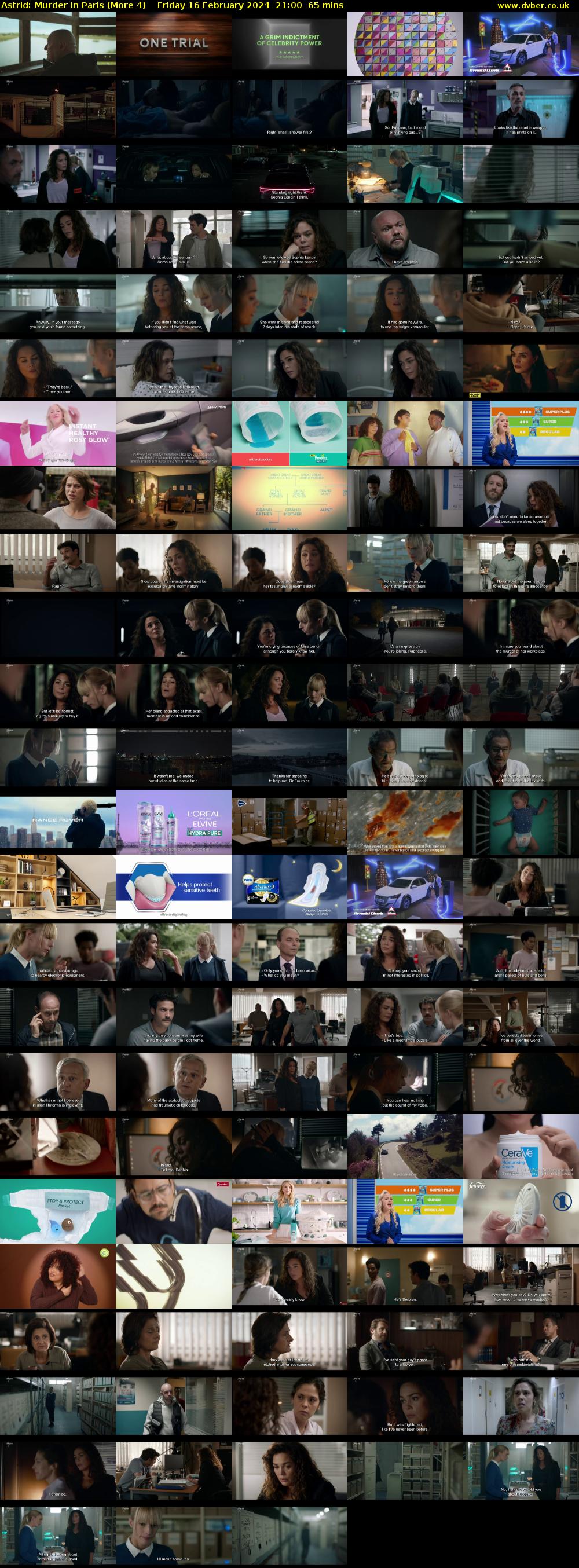 Astrid: Murder in Paris (More 4) Friday 16 February 2024 21:00 - 22:05