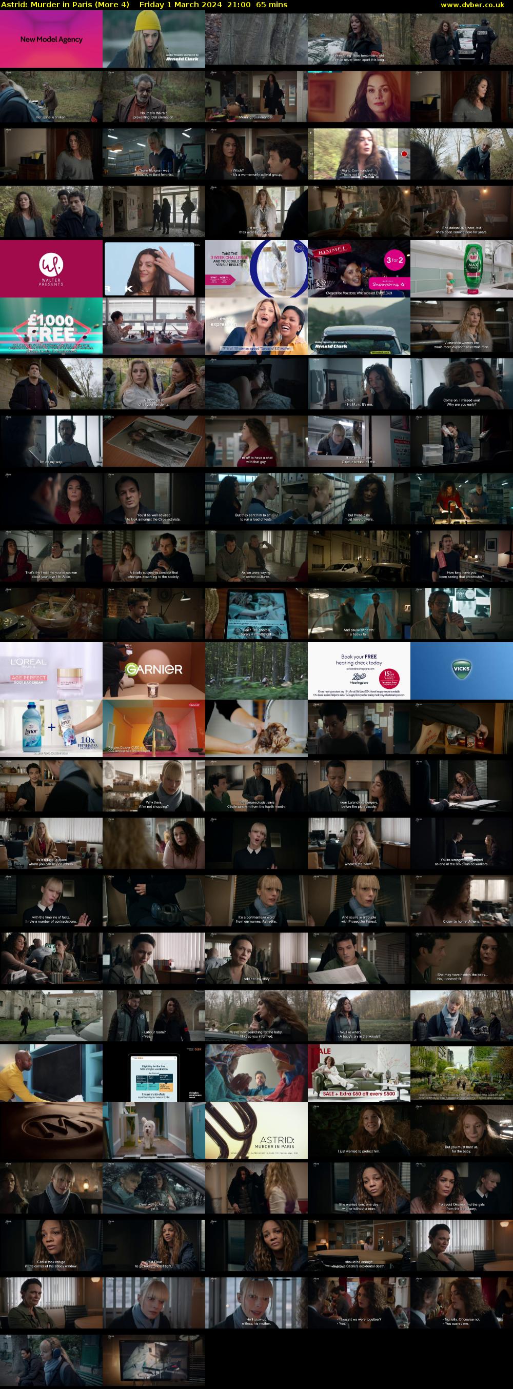 Astrid: Murder in Paris (More 4) Friday 1 March 2024 21:00 - 22:05