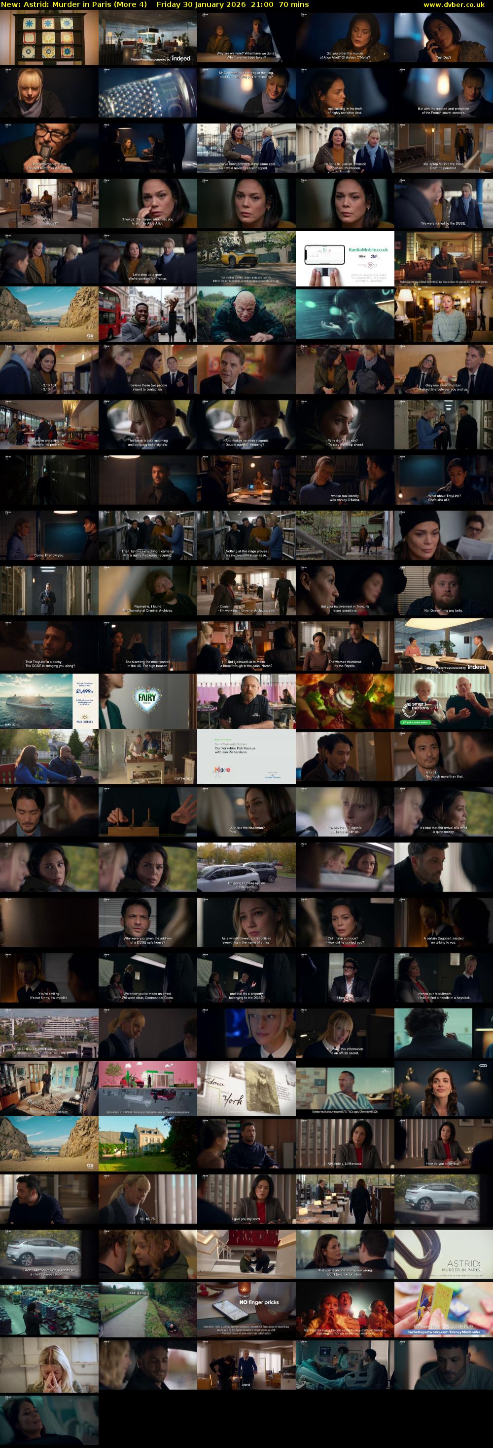 Astrid: Murder in Paris (More 4) Friday 30 January 2026 21:00 - 22:10