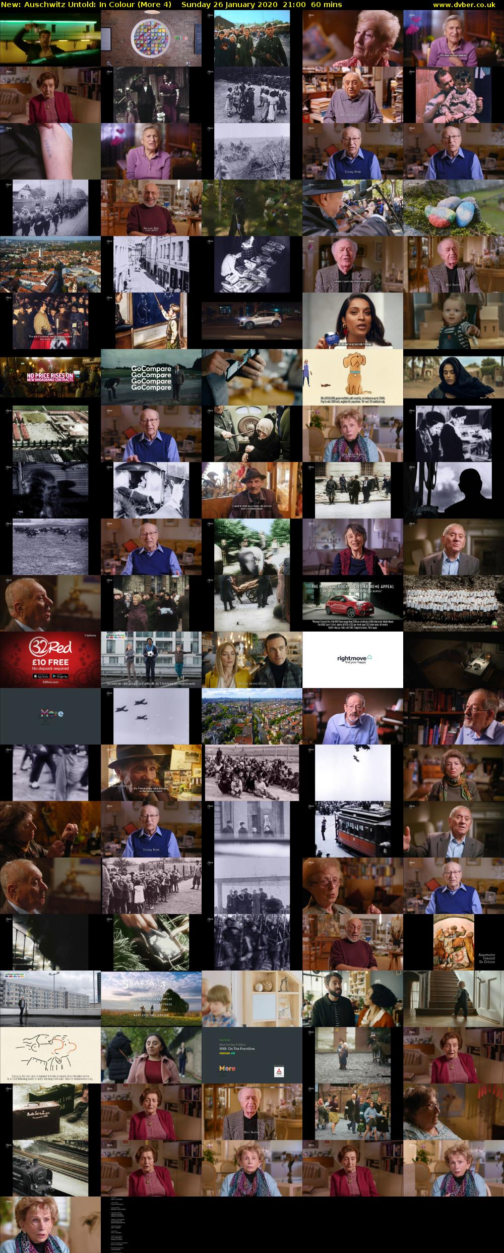 Auschwitz Untold: In Colour (More 4) Sunday 26 January 2020 21:00 - 22:00