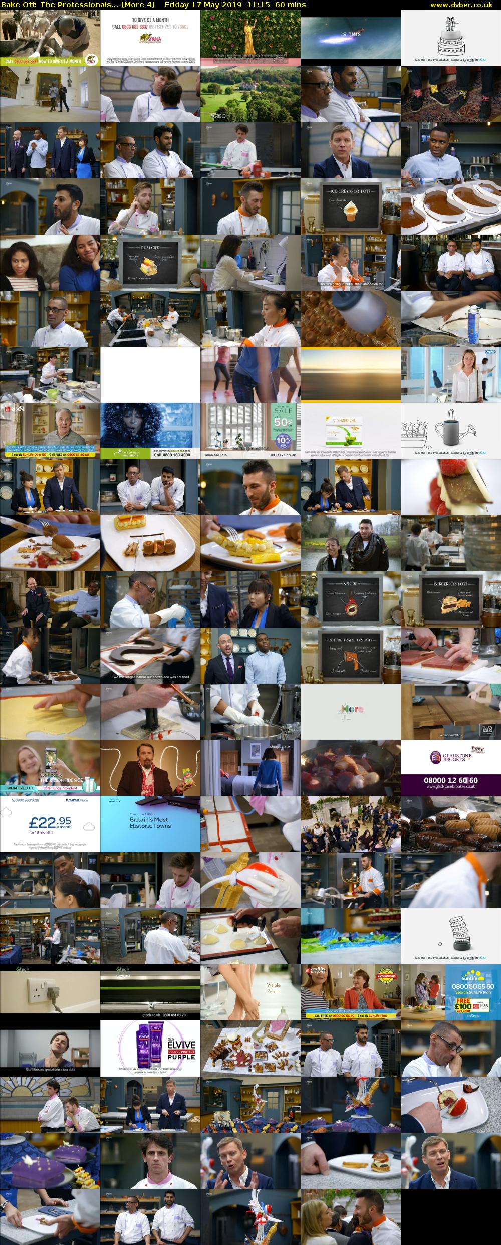 Bake Off: The Professionals... (More 4) Friday 17 May 2019 11:15 - 12:15