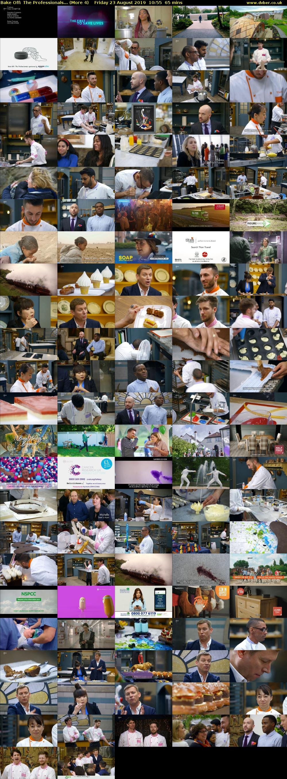 Bake Off: The Professionals... (More 4) Friday 23 August 2019 10:55 - 12:00