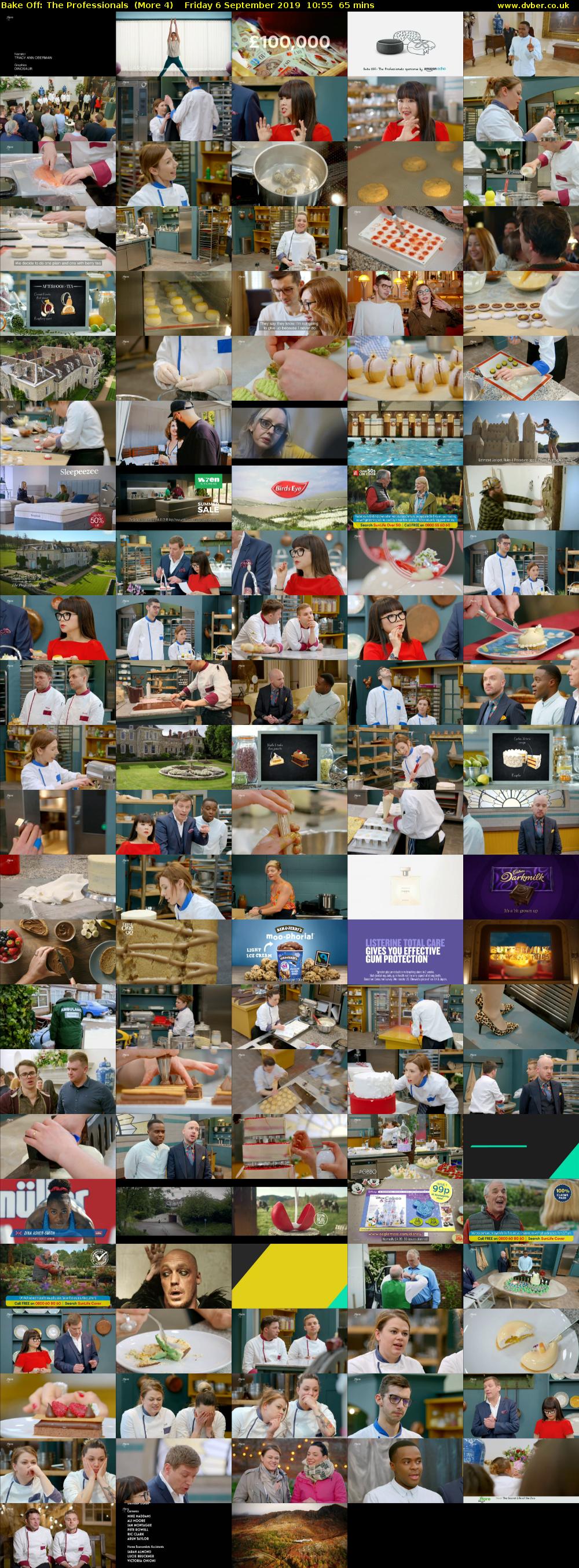 Bake Off: The Professionals  (More 4) Friday 6 September 2019 10:55 - 12:00