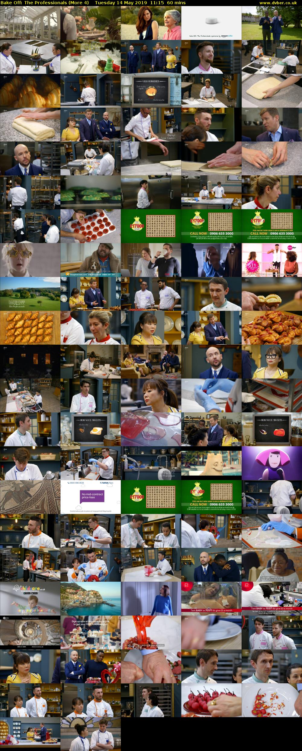 Bake Off: The Professionals (More 4) Tuesday 14 May 2019 11:15 - 12:15