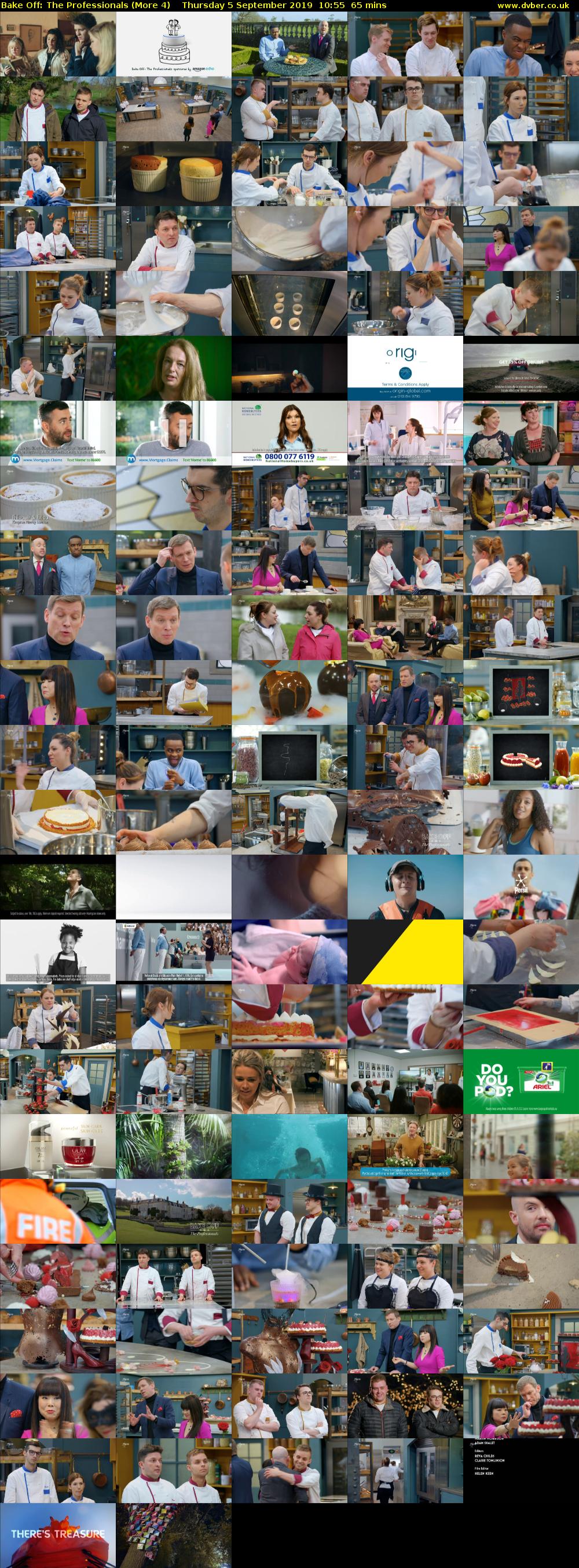 Bake Off: The Professionals (More 4) Thursday 5 September 2019 10:55 - 12:00