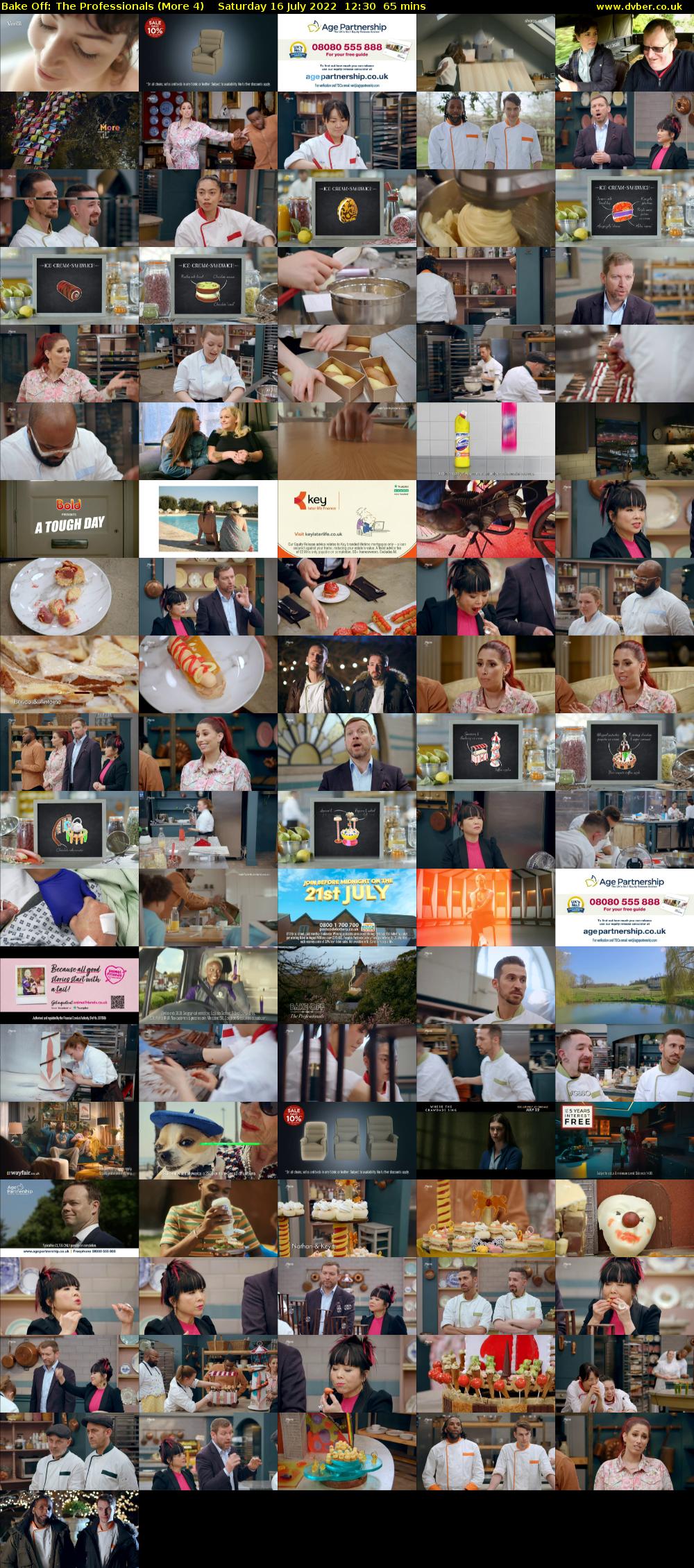 Bake Off: The Professionals (More 4) Saturday 16 July 2022 12:30 - 13:35