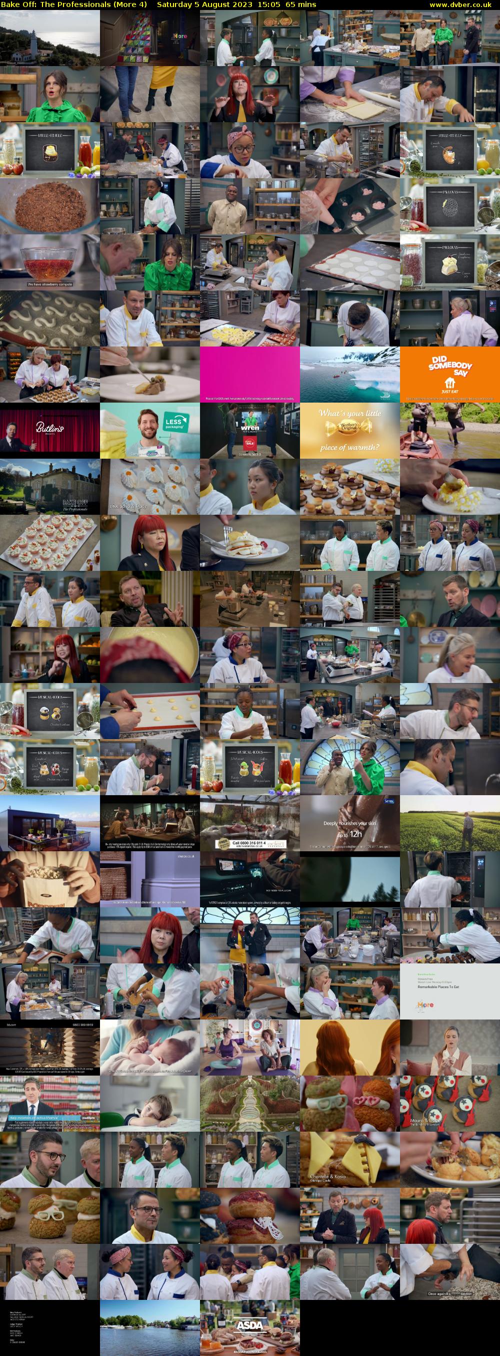 Bake Off: The Professionals (More 4) Saturday 5 August 2023 15:05 - 16:10