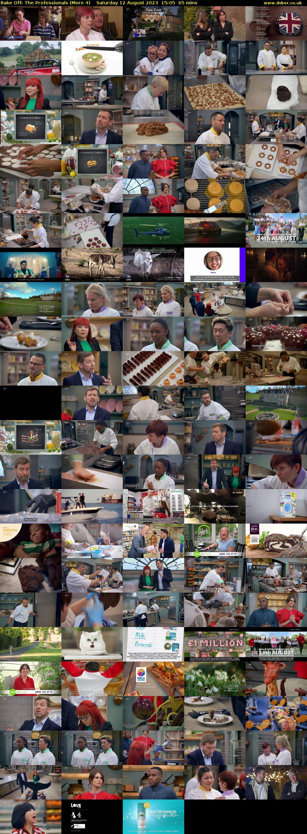 Bake Off: The Professionals (More 4) Saturday 12 August 2023 15:05 - 16:10