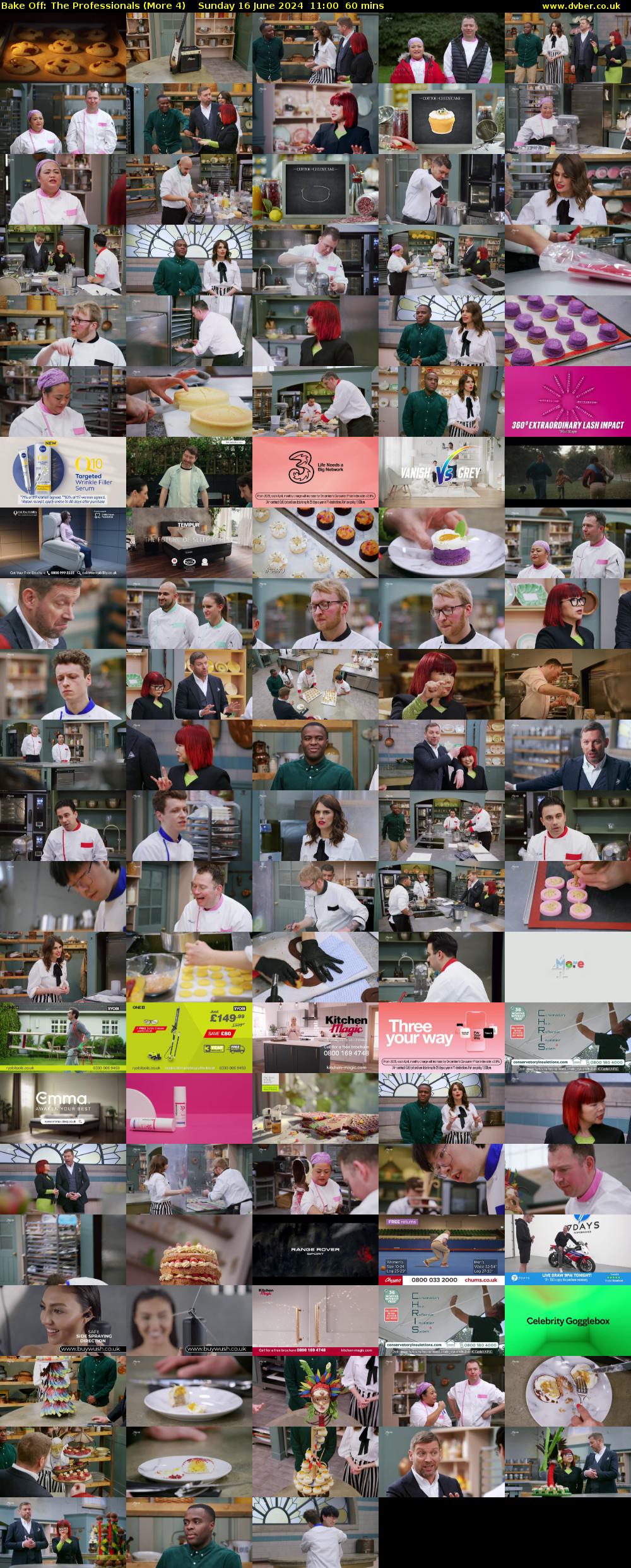 Bake Off: The Professionals (More 4) Sunday 16 June 2024 11:00 - 12:00