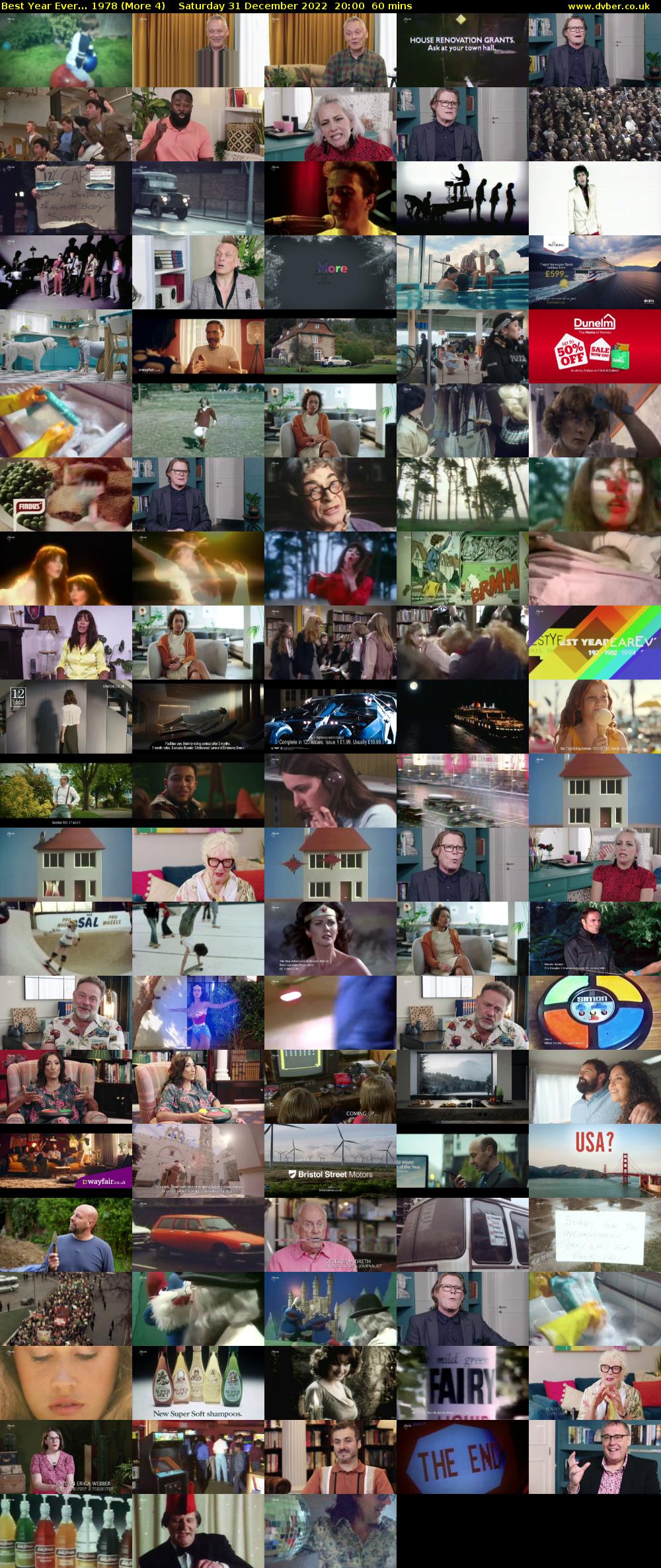 Best Year Ever... 1978 (More 4) Saturday 31 December 2022 20:00 - 21:00