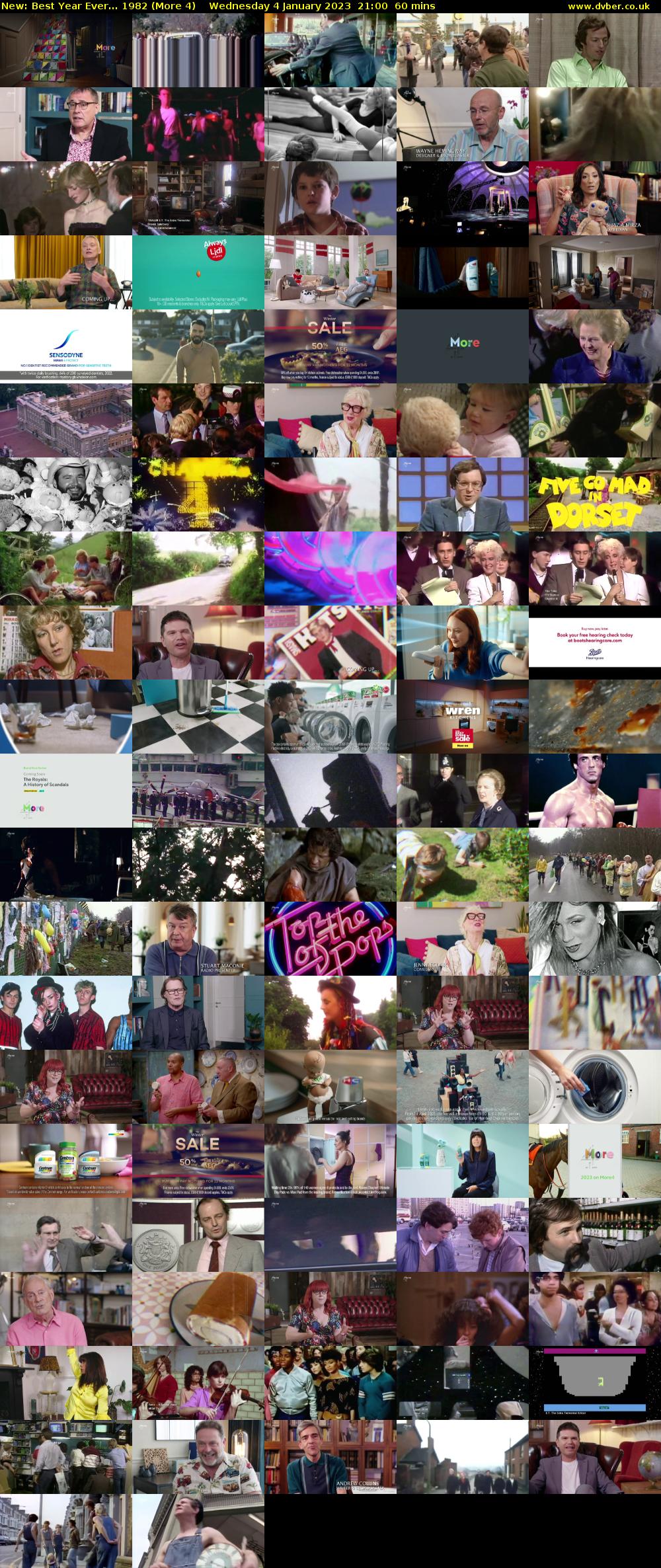 Best Year Ever... 1982 (More 4) Wednesday 4 January 2023 21:00 - 22:00