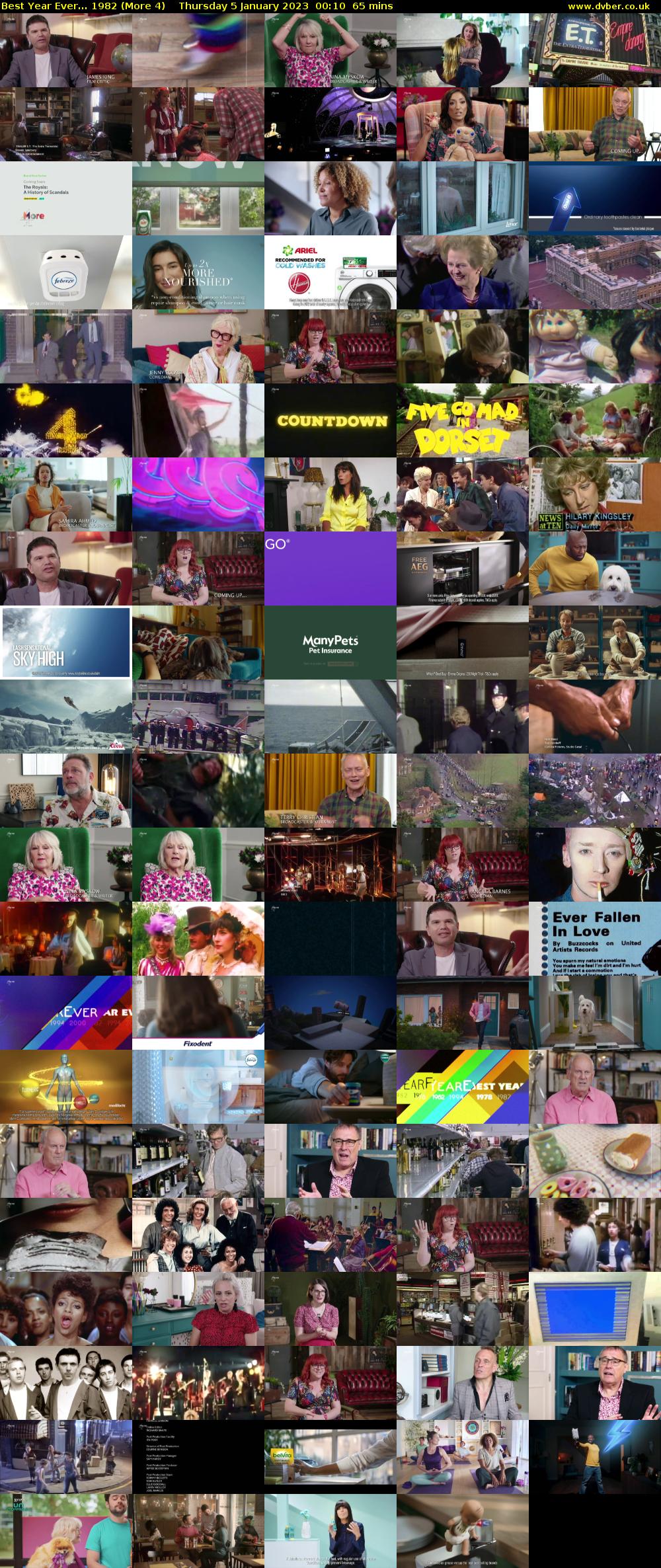 Best Year Ever... 1982 (More 4) Thursday 5 January 2023 00:10 - 01:15