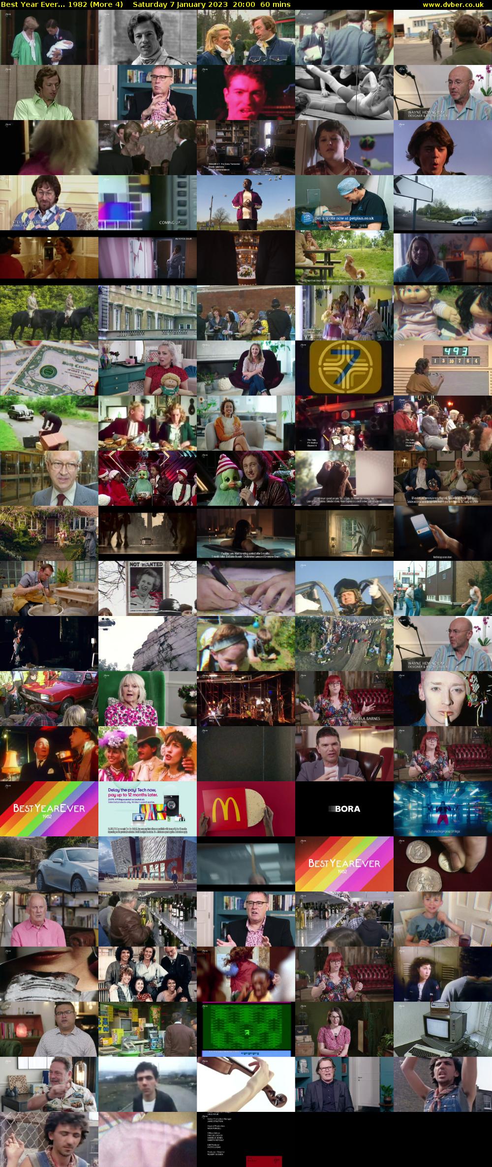 Best Year Ever... 1982 (More 4) Saturday 7 January 2023 20:00 - 21:00
