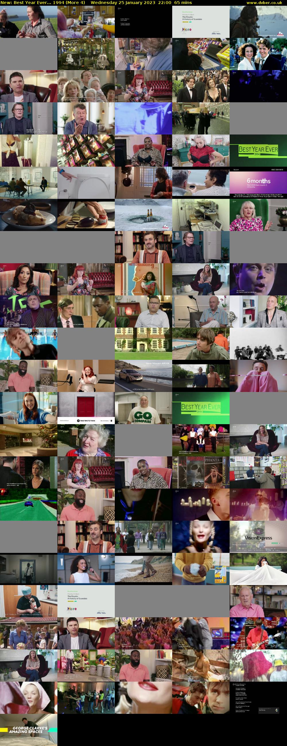 Best Year Ever... 1994 (More 4) Wednesday 25 January 2023 22:00 - 23:05