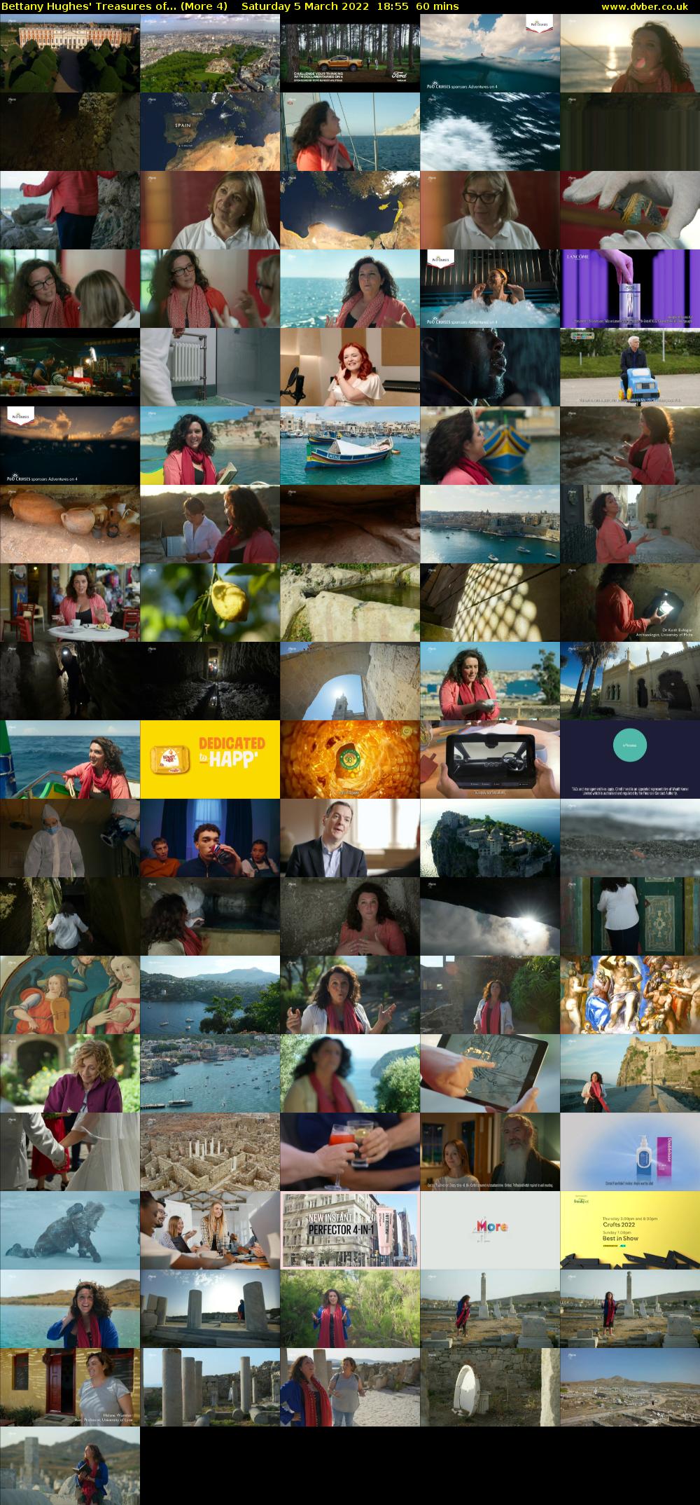 Bettany Hughes' Treasures of... (More 4) Saturday 5 March 2022 18:55 - 19:55
