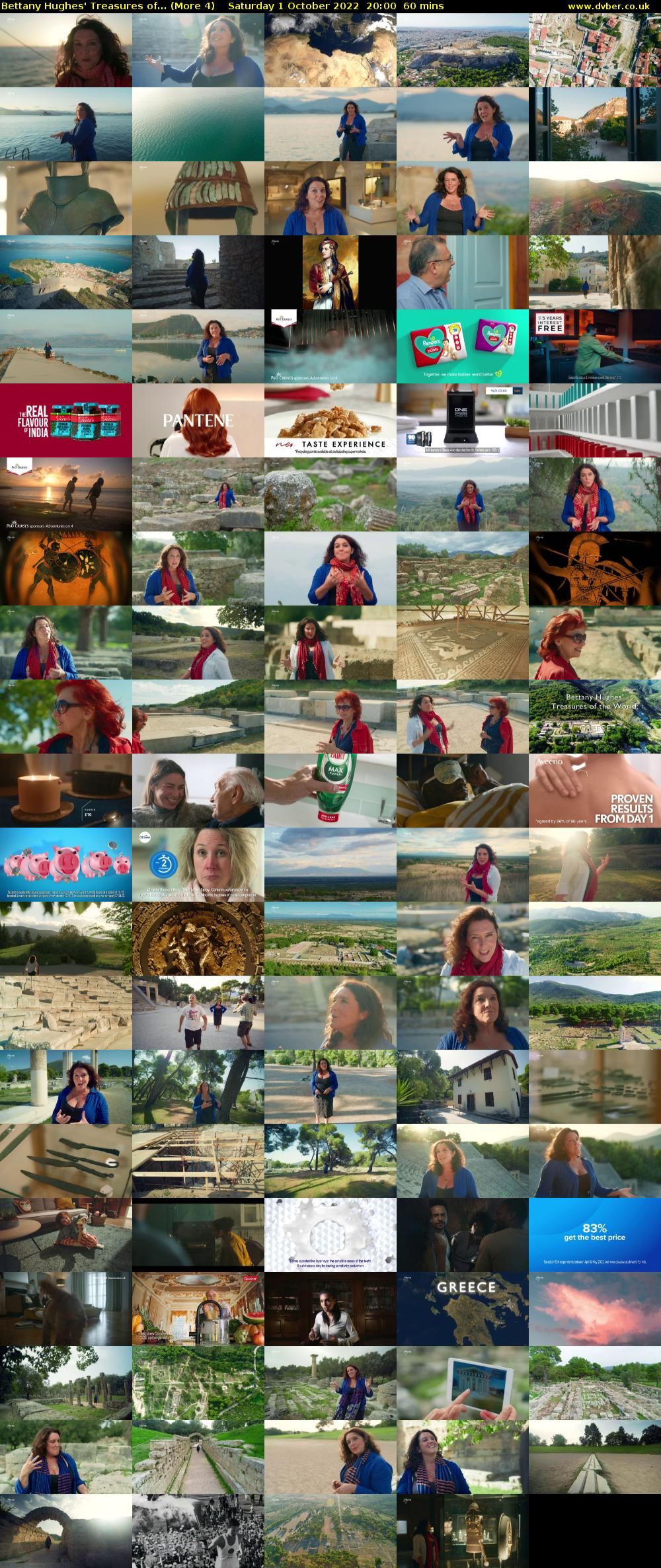 Bettany Hughes' Treasures of... (More 4) Saturday 1 October 2022 20:00 - 21:00