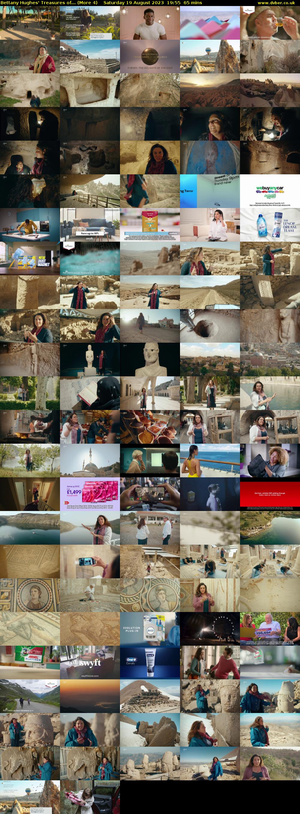 Bettany Hughes' Treasures of... (More 4) Saturday 19 August 2023 19:55 - 21:00