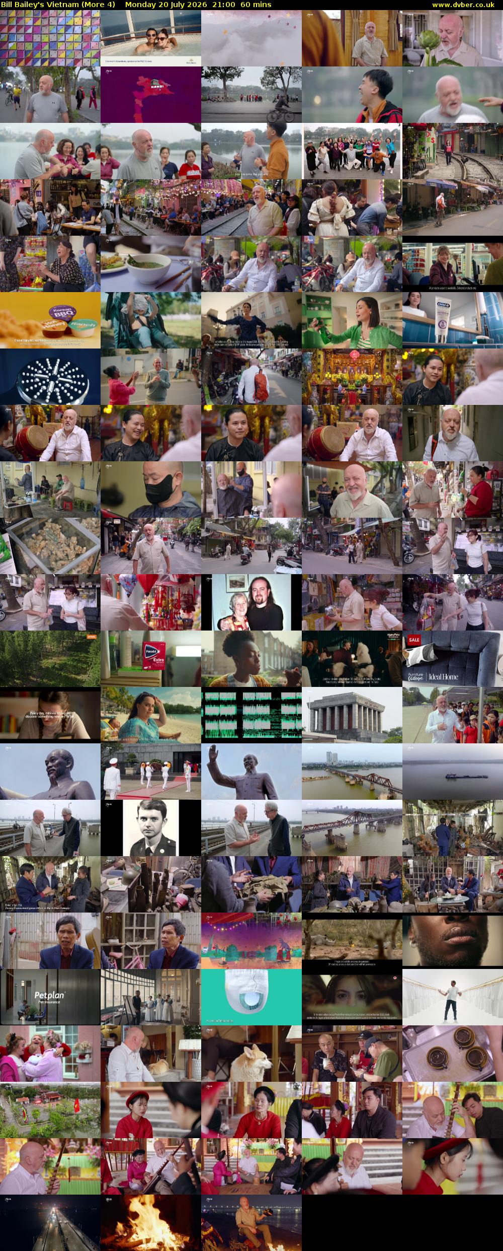 Bill Bailey's Vietnam (More 4) Monday 20 July 2026 21:00 - 22:00