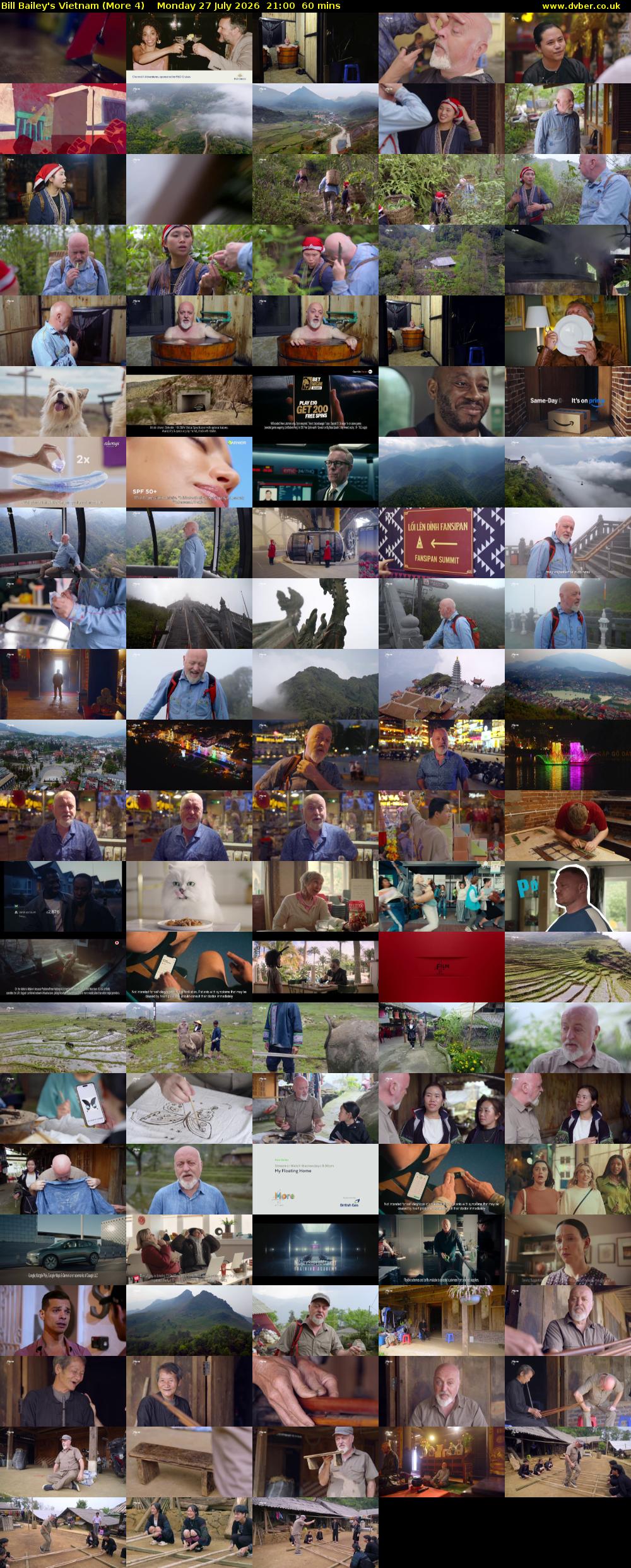 Bill Bailey's Vietnam (More 4) Monday 27 July 2026 21:00 - 22:00