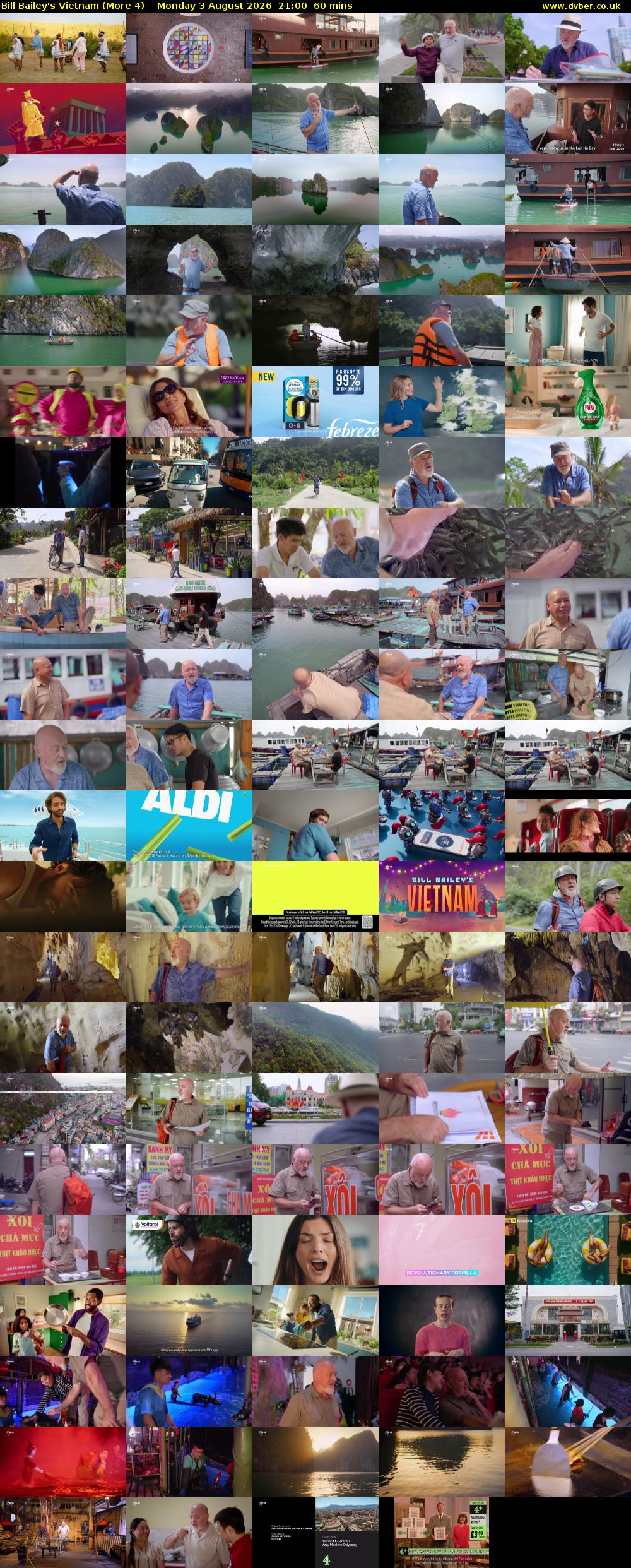 Bill Bailey's Vietnam (More 4) Monday 3 August 2026 21:00 - 22:00