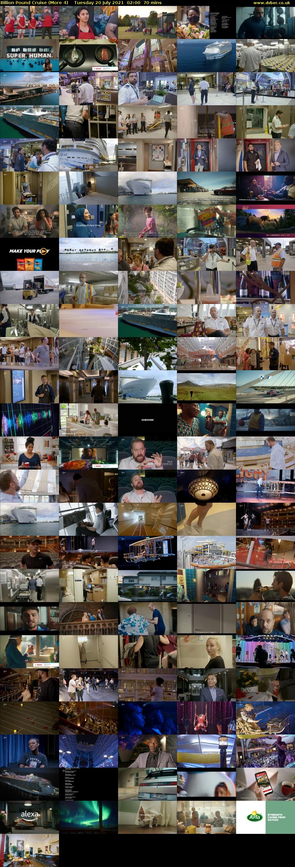 Billion Pound Cruise (More 4) Tuesday 20 July 2021 02:00 - 03:10