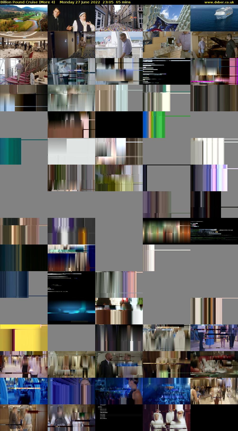 Billion Pound Cruise (More 4) Monday 27 June 2022 23:05 - 00:10