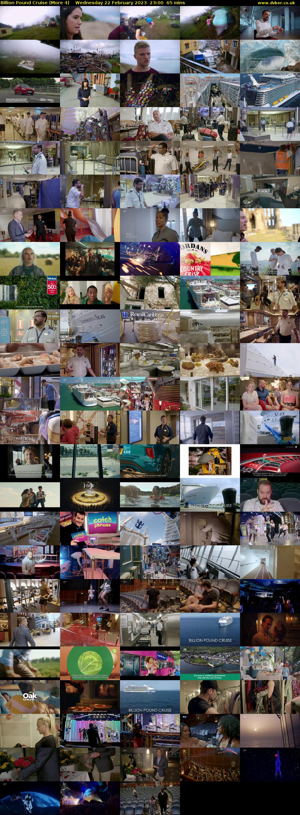 Billion Pound Cruise (More 4) Wednesday 22 February 2023 23:00 - 00:05