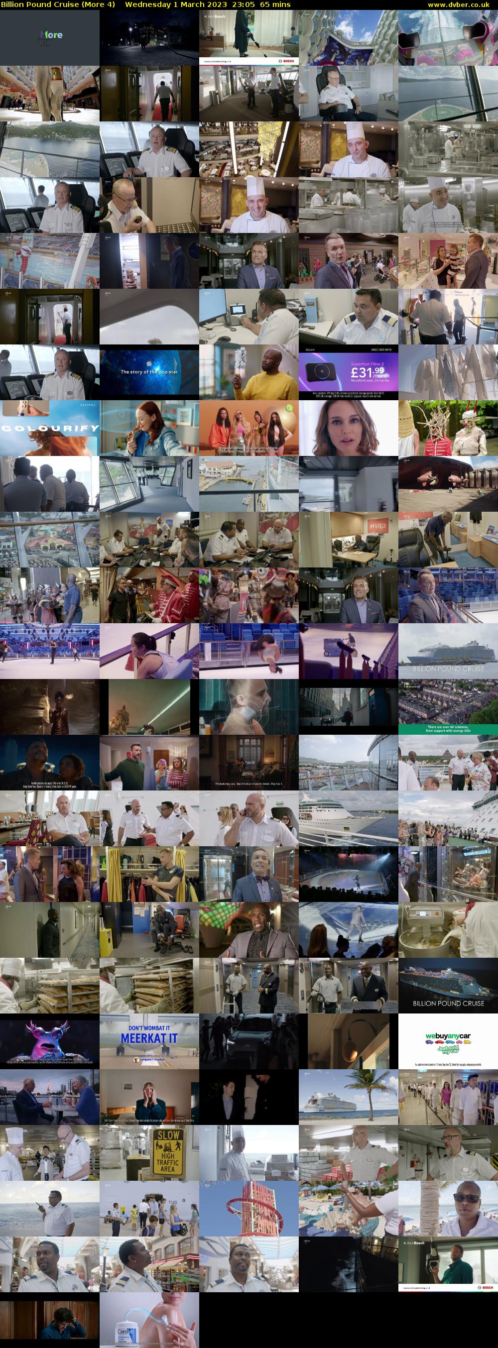 Billion Pound Cruise (More 4) Wednesday 1 March 2023 23:05 - 00:10