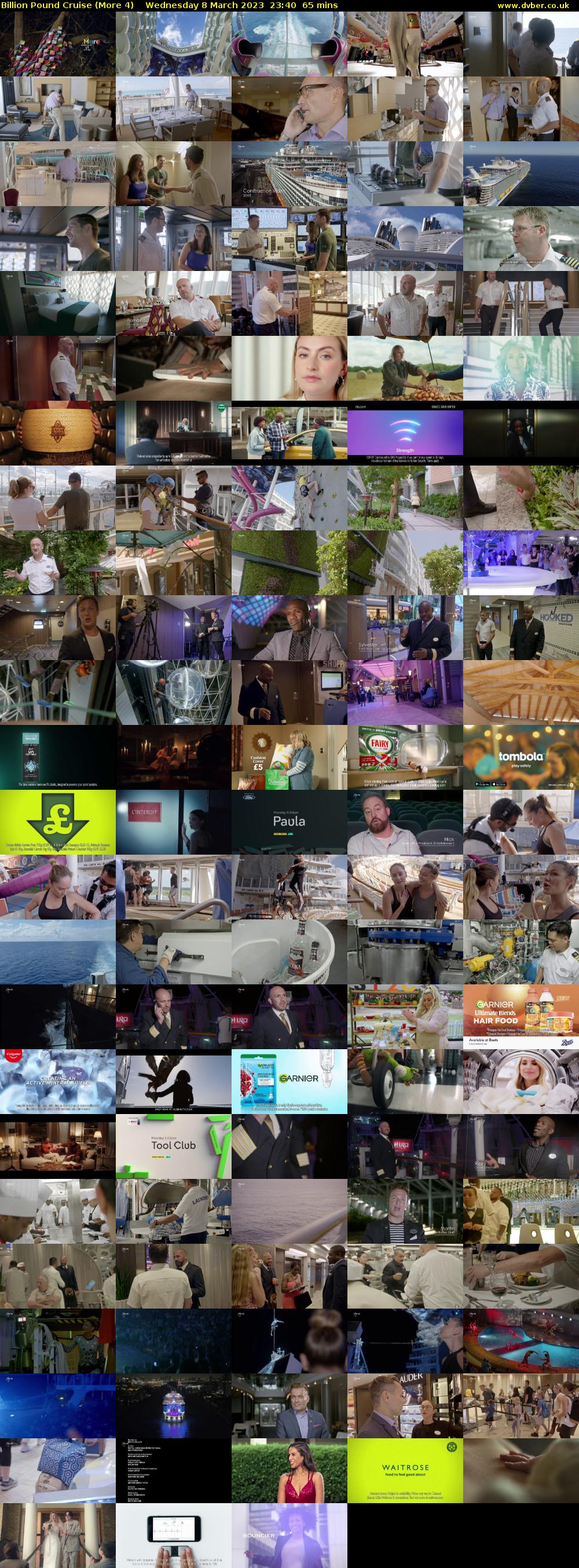 Billion Pound Cruise (More 4) Wednesday 8 March 2023 23:40 - 00:45